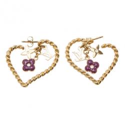 مملوكة مسبقًا Louis Vuitton Sweet Monogram in my Heart Earrings