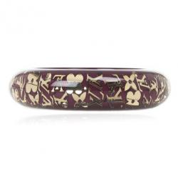 مملوكة مسبقًا Louis Vuitton Purple Inclusion Bracelet Large