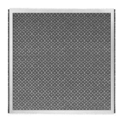 مملوكة مسبقًا وشاح لوي فيتون دنيم مونوغرامي سوداء