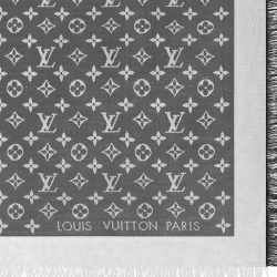 مملوكة مسبقًا وشاح لوي فيتون دنيم مونوغرامي سوداء