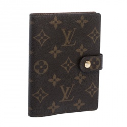 Pre Owned Louis Vuitton Monogram Canvas Small Ring Agenda Cover