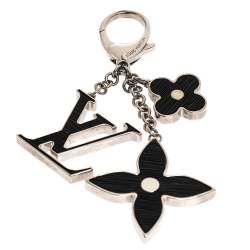 Pre Owned دلاية حقيبة لوي فيتون فلور ديبي فضية اللون سوداء