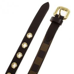 مملوكة مسبقًا Louis Vuitton Damier Ebene Belt 92 CM