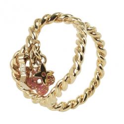 Pre Owned Louis Vuitton Sweet Monogram In My Heart Ring Size 50