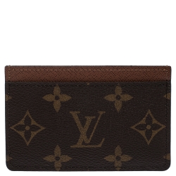 Louis Vuitton Brown Monogram Canvas Card Holder