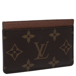 Louis Vuitton Brown Monogram Canvas Card Holder