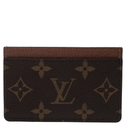 Louis Vuitton Brown Monogram Canvas Card Holder