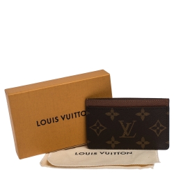 Louis Vuitton Brown Monogram Canvas Card Holder