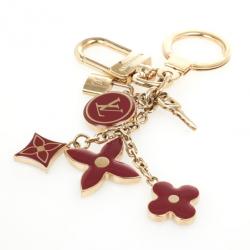 Pre Owned Louis Vuitton Red Pastilles Cles Key Chain Bag Charm