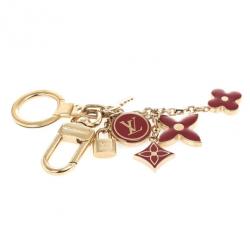 Pre Owned Louis Vuitton Red Pastilles Cles Key Chain Bag Charm