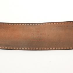 Pre Owned Louis Vuitton Damier Ebene Inventeur Belt 91 CM