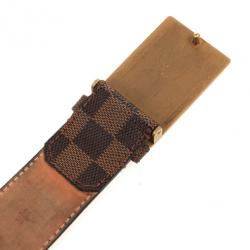 Pre Owned Louis Vuitton Damier Ebene Inventeur Belt 91 CM