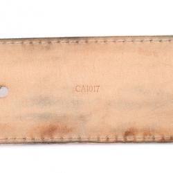 Pre Owned Louis Vuitton Damier Azure Initials Belt 90 CM