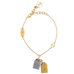 Vintage Louis Vuitton Dog Tag Necklace Bracelet