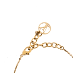 Pre Owned Louis Vuitton Two Tone Nanogram Bracelet