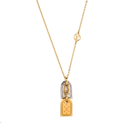 Louis Vuitton Nanogram Tag Necklace For Men's