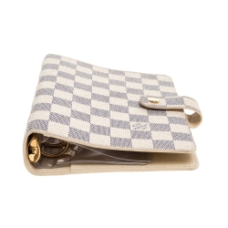Pre Owned Louis Vuitton Damier Azur Canvas Agenda Cover