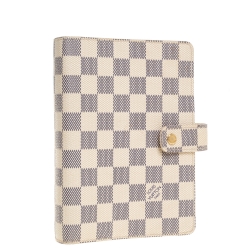 Pre Owned Louis Vuitton Damier Azur Canvas Agenda Cover