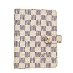 Pre Owned Louis Vuitton Damier Azur Canvas Agenda Cover