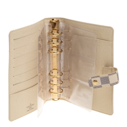 Pre Owned Louis Vuitton Damier Azur Canvas Agenda Cover