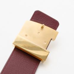 Pre Owned Louis Vuitton Facettes Monogram Vernis Amarante Belt