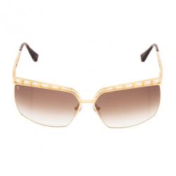 Pre Owned نظارة شمسية لوي فيتون دوروثي ذهبية