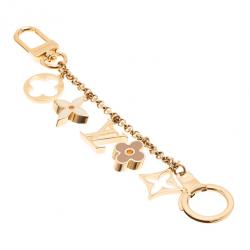 Louis Vuitton Gold Fleur De Monogram Chain Bag Charm – The Closet