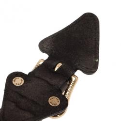 Pre Owned سوار لوي فيتون جلد أسود 19.5سم