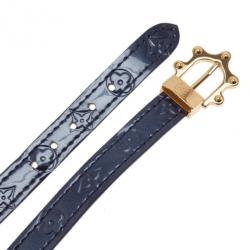 Pre Owned أسورة لوي فيتون فيرنيه مونوجرام أزرق تريبل تور M