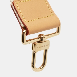 Pre Owned Louis Vuitton Beige Logo Canvas Adjustable Shoulder Bag Strap