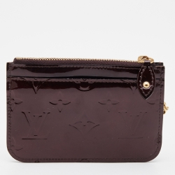Louis Vuitton Amarante Monogram Vernis Key Pouch