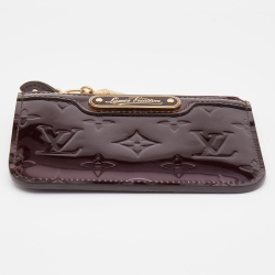 Louis Vuitton Amarante Monogram Vernis Key Pouch
