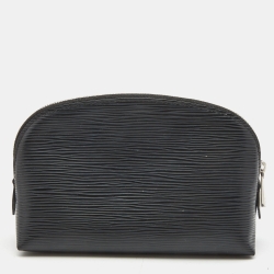 Pre Owned Louis Vuitton Black Epi Leather Cosmetic Pouch 