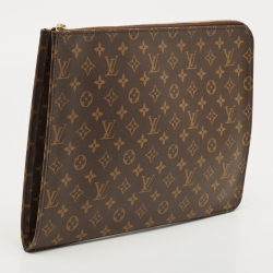 Pre Owned Louis Vuitton Monogram Poche Documents Portfolio Case