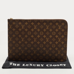 Pre Owned Louis Vuitton Monogram Poche Documents Portfolio Case