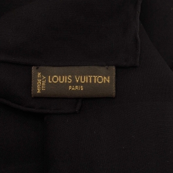 Pre Owned Louis Vuitton Black Monogram Glitter Silk Stole
