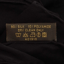 Pre Owned Louis Vuitton Black Monogram Glitter Silk Stole
