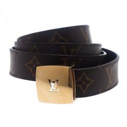 مملوكة مسبقًا Louis Vuitton Monogram Canvas LV Cut Belt 95 CM