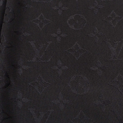 Louis Vuitton Black Monogram Wool & Silk Scarf