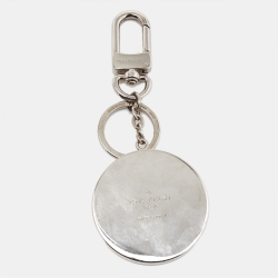 Pre Owned Louis Vuitton Crystals Silver Tone Key Chain