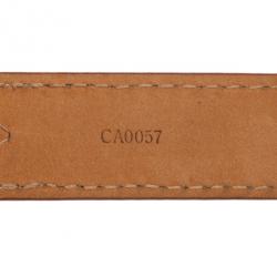 Pre Owned حزام لوي فيتون داميير أزور سكيني 90سم