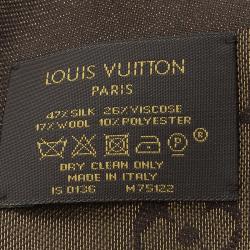 مملوكة مسبقًا Louis Vuitton Brown and Gold Monogram Shine Shawl