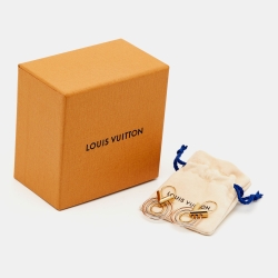 Pre Owned Louis Vuitton Essential V  Three Tone Earrings