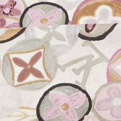 Pre Owned Louis Vuitton Multicolor Monogram Print Silk Bandeau Scarf
