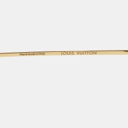 Pre Owned Louis Vuitton Brown/Gold Desmayo Rimless Sunglasses