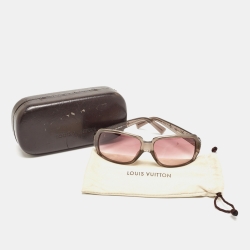 Pre Owned Louis Vuitton Purple Gradient Z0072E Carre Glitter Obsession Square Sunglasses