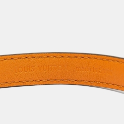 Louis Vuitton Essential V Monogram Canvas Gold Tone Bracelet