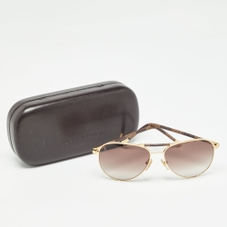مملوكة مسبقًا Louis Vuitton Damier Ebene Conspiration Pilote Aviator Sunglasses