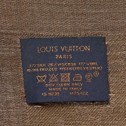 مملوكة مسبقًا Louis Vuitton Brown Monogram Silk Blend Shine Shawl