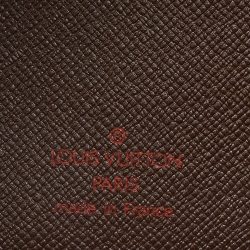Pre Owned Louis Vuitton Damier Ebene Canvas Medium Ring Agenda Cover